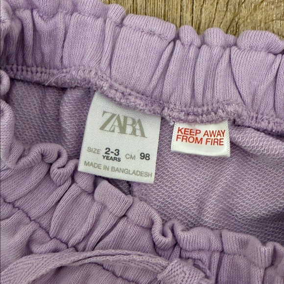 Zara Lavender Crochet Tank and Shorts Set Size 2-3 - Picture 4 of 6